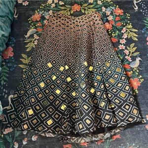 Beautifully patterned twirly Anthropologie skirt